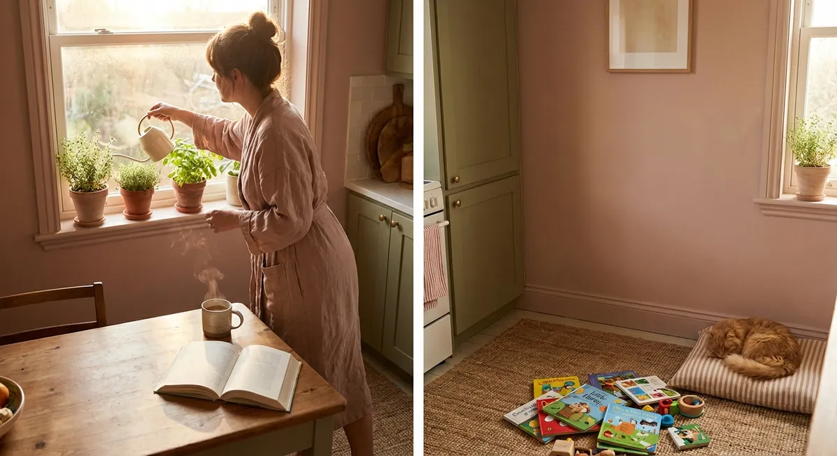 Soft Mornings, Steady Evenings: A Daily Rhythm for Home Wellness